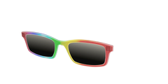 The Polarized Rainbow Gradient Sun Top