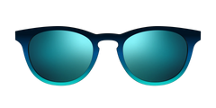 The Polarized Royal Blue to Seafoam Gradient Sun Top