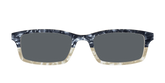 The Polarized Navy to Taupe Pearl Split Sun Top