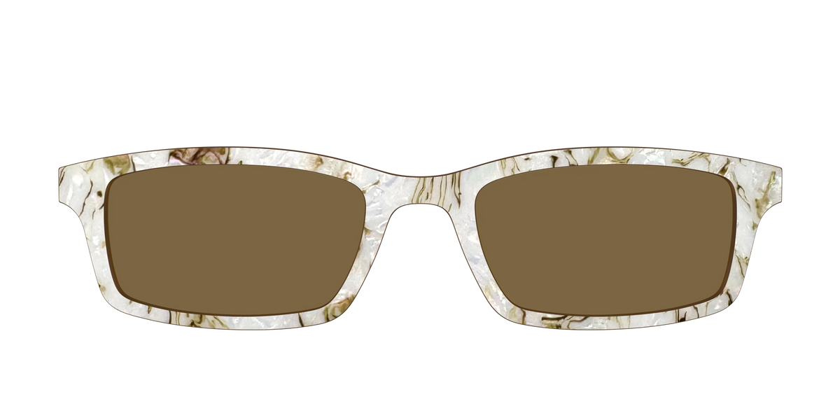The Polarized Ivory Sand Pearl Shell Sun Top