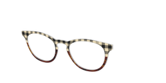 The Ivory Plaid Wood Split