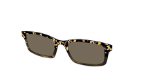 The Polarized Caramel Tortoise Horn Split Sun Top