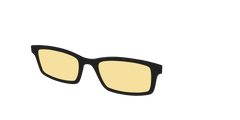 The Black With Citrine Yellow Lens