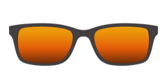 The Polarized Orange Reflective Sun Top