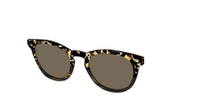 The Polarized Caramel Tortoise Horn Split Sun Top