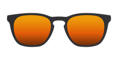 The Polarized Orange Reflective Sun Top