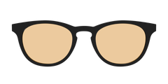 The Black With Umber Brown Lens