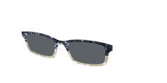 The Polarized Navy to Taupe Pearl Split Sun Top
