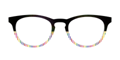 The Chic Pride Stripes Crystal with Gold Foil