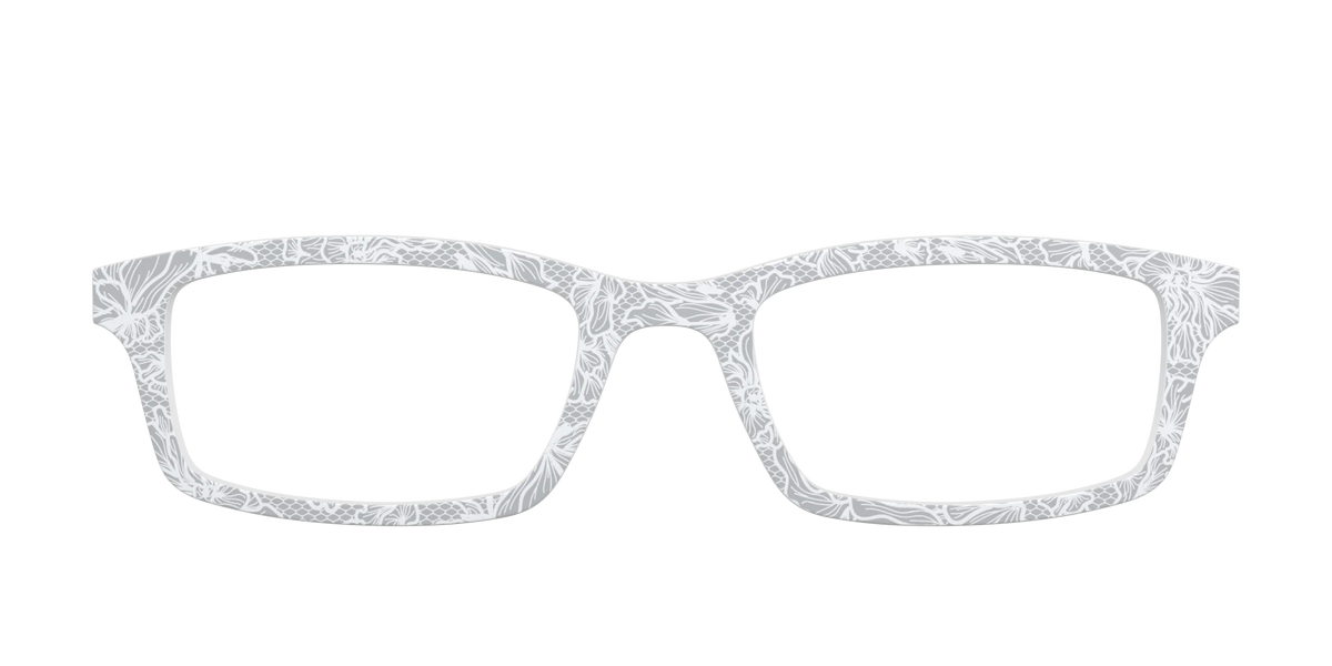 The Pale Gray Floral Lace